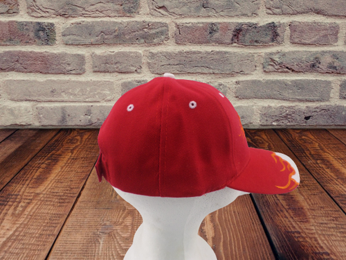 Gorra de bola para motociclos Choppers llamas ajustables - Imagen 3 de 5