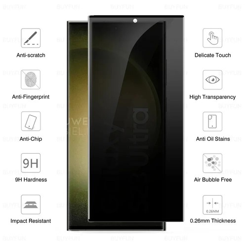 Galaxy S25 Ultra,S25Privacy Anti-Spy Max Premium Tempered Glass Screen Protector - Picture 27 of 32