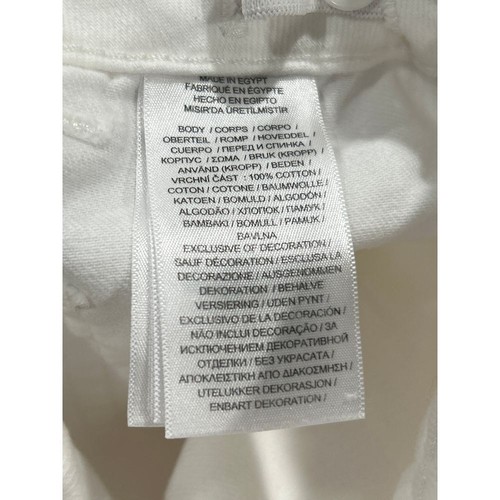 Polo Ralph Lauren Girls Cropped Wide Leg White Denim Jeans Size 7 - Picture 8 of 8