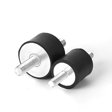 Male / Male Rubber Mount Car Boat Bobbin Anti Vibration M3 - M20 Cylindrical / A