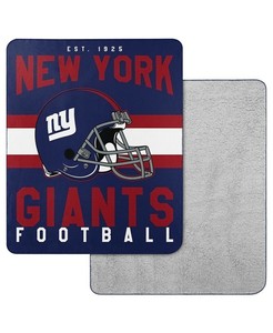 VINTAGE New York Giants NY Throw Blanket Afghan Tapestry ...