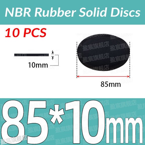 1mm-10mm thick NBR Rubber Solid Discs Flat Round Pad Sealing Non-Slip Cushioning - 第 238/251 張圖片