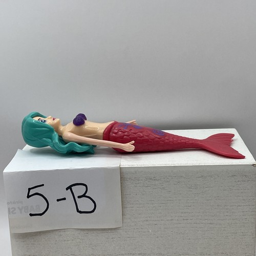 Banzai Bathtub Fun Magical Mermaid Diving Pool Toy Doll Pink Tail Blue Hair - Picture 5 of 6