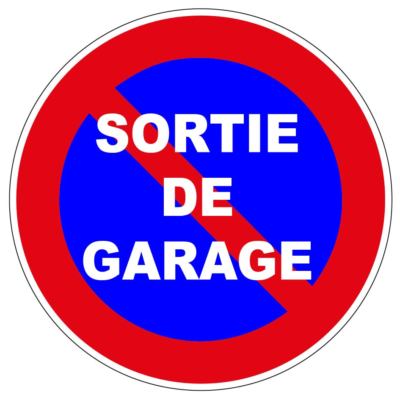 Panneau Sortie De Garage / Stationnement Interdit - Jaune, Signalétique Extérieure