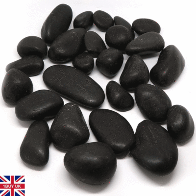 1kg Natural Black Decorative Stones Pebbles Aquarium Decoration