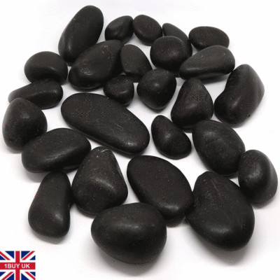 1kg Natural Black Decorative Stones Pebbles Aquarium Decoration