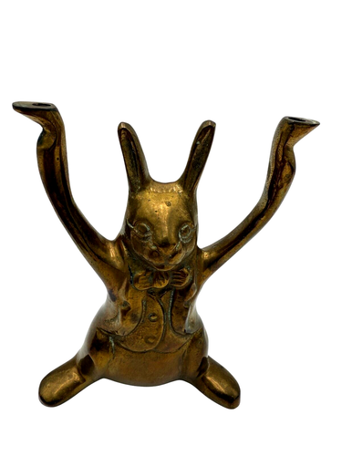Vintage Brass CAT Figurine Antique SOLID Duck Animal Home Decor Statue Sculpture - Foto 7 di 10