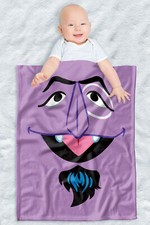 Sesame Street Fleece Baby Blanket, 30"x40", Count Face