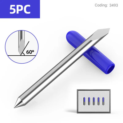 5x HQ 60° Cemented Carbide Blades for Mimaki Cutting Cutter Vinyl Plotter