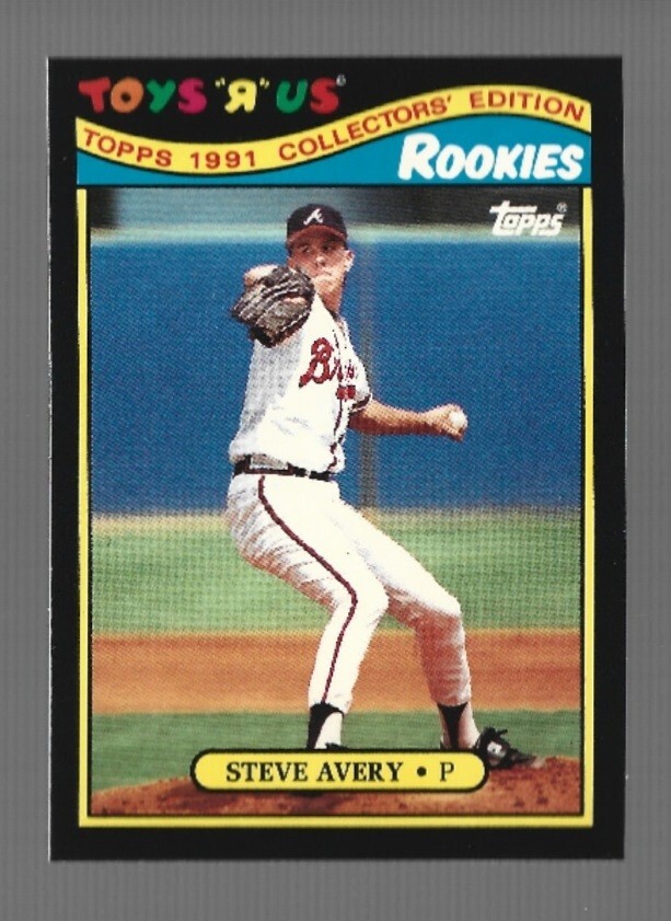 1991 TOPPS TOYS'R'US ROOKIES STEVE AVERY ATLANTA BRAVES #3