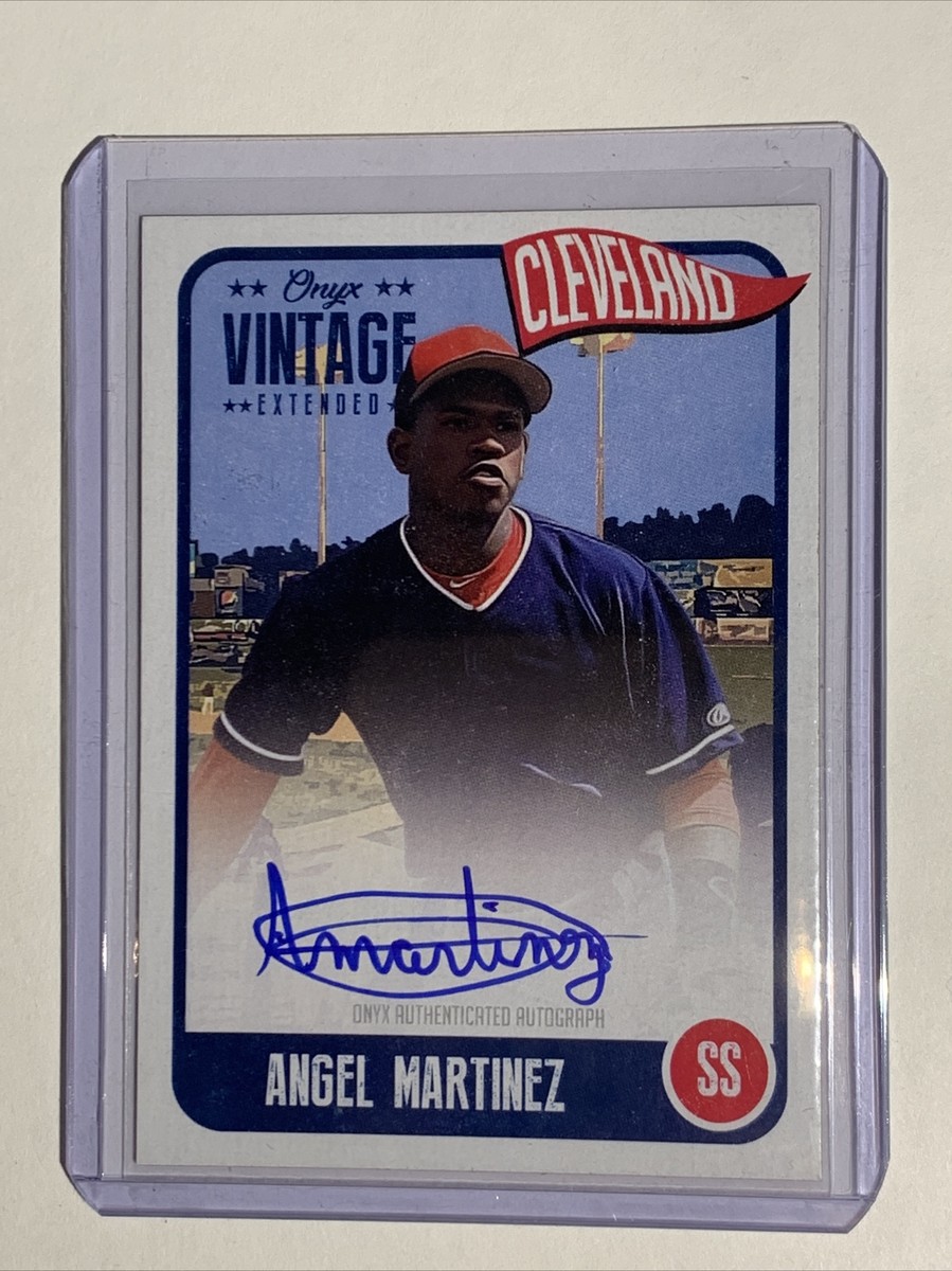 2020 Onyx Vintage Extended Cleveland Angel Martinez Auto Blue Ink