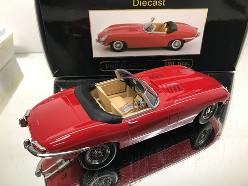 KK SCALE KKDC180482 JAGUAR E TYPE SERIES 1 1961 OPEN TOP -RED 1:18- GOOD IN BOX - Imagen 11 de 12