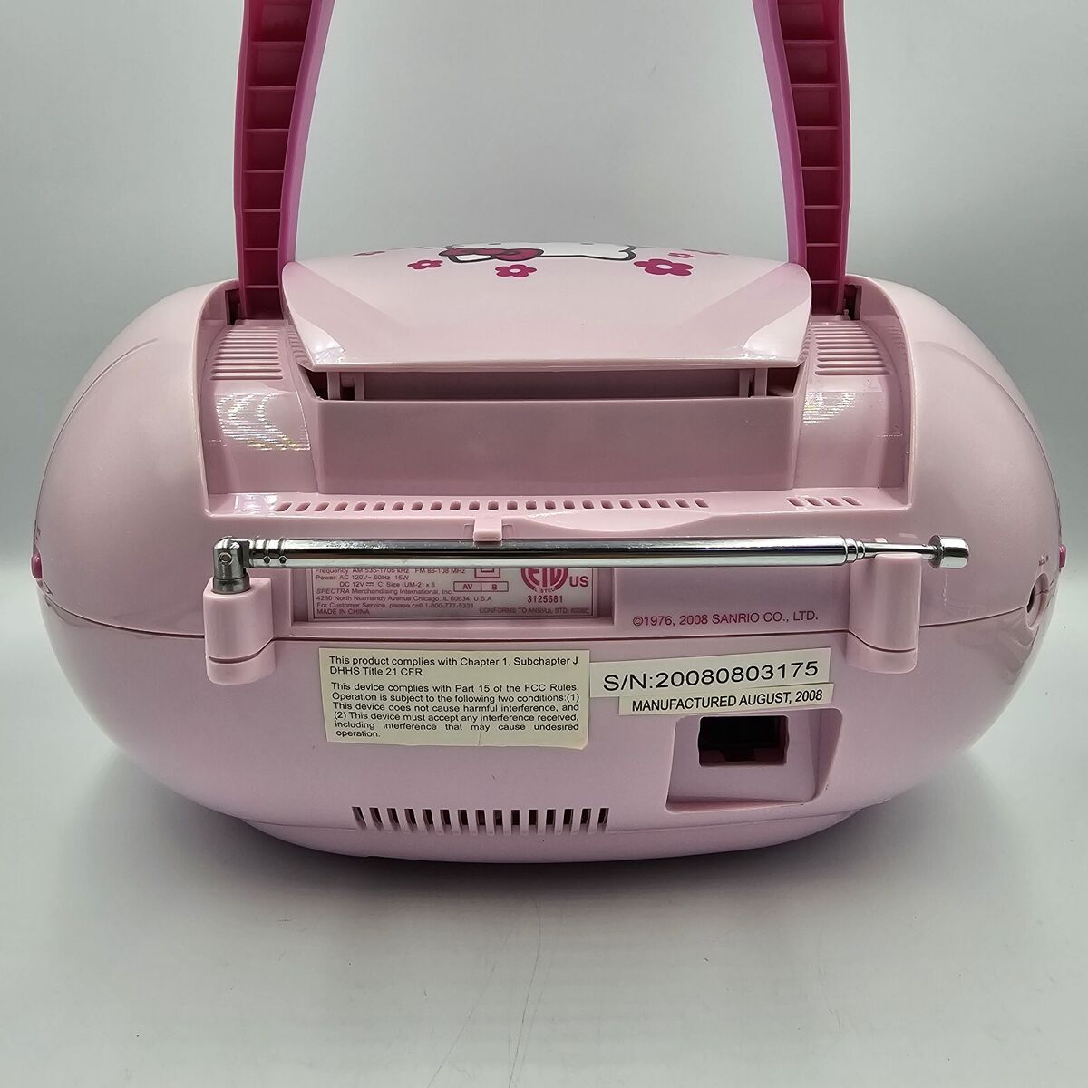 Hello Kitty KT2028A Boombox Radio CD Cassette Player Parts Hello Kitty KT2028A Boombox Radio CD Cassette Player Parts