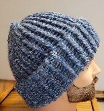 Extra Soft Extra Warm Multi-color Wool Blend Hand Knitted 100 Handmade Beanie