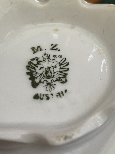 Antik M.Z. Österreich Moritz Zdekauer offene Zuckerdose weiß elegant!! - Bild 3 von 11