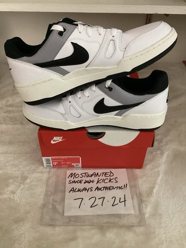 DS 2023 Nike Full Force Low White Black Men’s Sz 9.5 - Picture 3 of 10