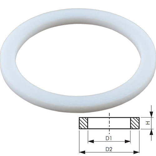 PTFE-Dichtringe (Hochresistent) -200°C bis +220°C Gewindedichtung Dichtungsring - Picture 1 of 2
