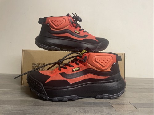 Vans MTE Cross Path Mid Black/Orange Sneakers Hiking Shoes Men's Size 11.5 NEW - Picture 1 of 10