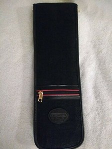 NWOT BOND STREET T O O MEN BLACK SUEDE & LEATHER TRIM TRAVEL TIE PROTECTOR CASE
