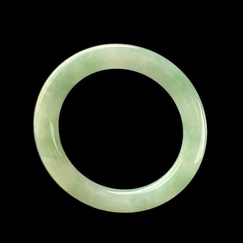 【KATHY JADE】Emerald Apple Green Jadeite Jade Bangle Bracelet《55mm》《Grade A》 - Picture 1 of 2