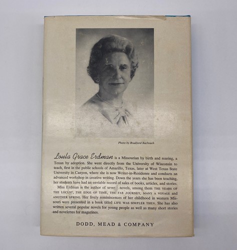 Signed 1969 A Time To Write Vintage Hardcover By Loula Grace Erdman With DJ - Picture 2 of 8