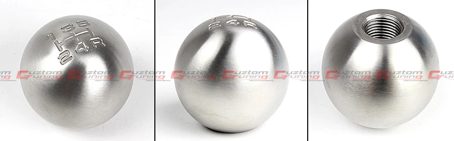 M10 X 1.25 BOTÃO DE CÂMBIO REDONDO PONDERADO AÇO INOXIDÁVEL 5 VELOCIDADES PARA INFINITI - Imagem 2 de 2