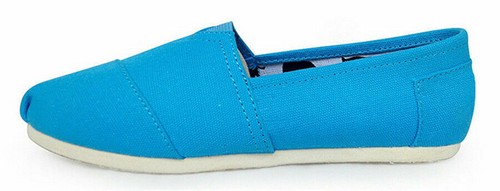 TOM Unisex Shoes Slip-on Casual Flats Solid Canvas Leisure Loafer Shoes UK 3-10 - Picture 33 of 35