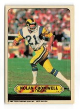 1983 TOPPS #10 NOLAN CROMWELL STICKER INSERTS