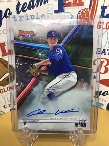 2018-Bowman-s-Best-Cole-Winn-Prospect-Refractor-Auto-Texas-Rangers