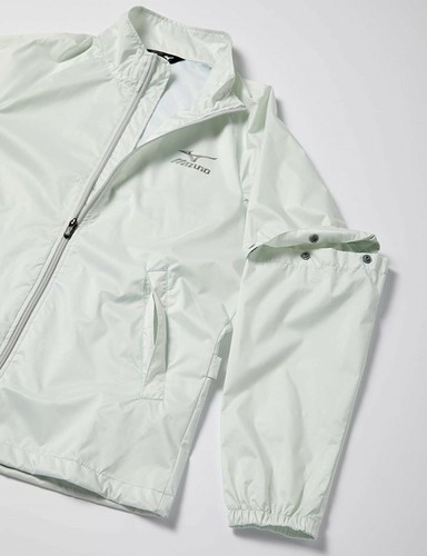 MIZUNO Golf Stratch Rain Suits Jacket & Pants Black / Silver Long/Short sleeves - Picture 5 of 14