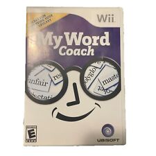 My Word Coach Wii Game Complete With Manual Tested Rated E Working Learning