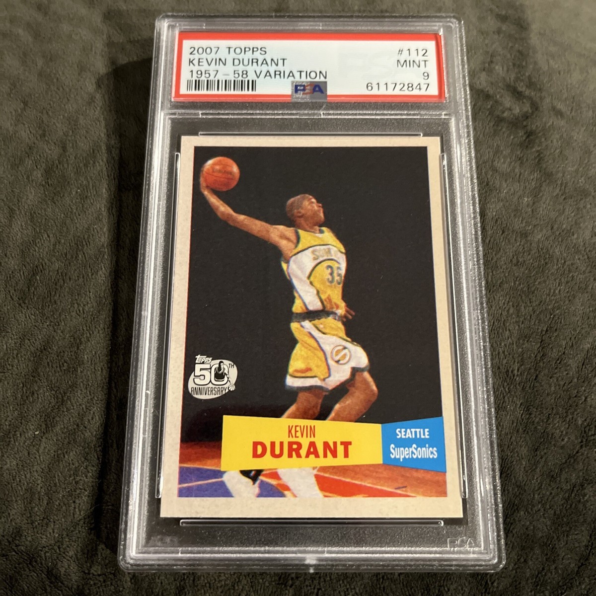 その他 Kevin Durant RC and GU card XMAS SALE 2007 Topps Kevin Durant RC Rookie Card 1957-58 Variation #112 PSA