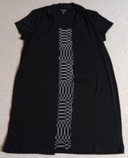 New W/O Tags Enfocus Petite Womens Sz 12P Black & White Polyester Blend Dress 23