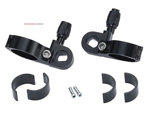 CNC / SHIFTER MOUNT VIA DOWNTUBE SHIFTER HANDLEBAR MOUNT - BLACK L / R SET