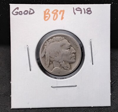 1918 BUFFALO NICKEL - GOOD - B87