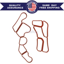 For Mercedes-Benz M272 Engine Oil Filter Housing + Oil Cooler Gasket Seal Kits