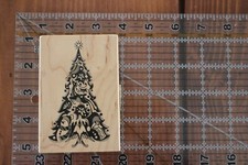 INKADINKADO Collage Christmas Tree Snowman Santa Wood Rubber Stamp M