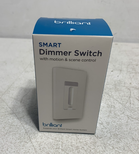 Brilliant BHS120US-WH1 Smart Dimmer Switch White, Alexa Google Assistant & More!