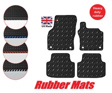 Tailored Car 3mm Rubber Mats, Fits Volkswagen Passat 2015 Onwards, 4 Piece Set