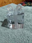 Vintage Silvestri Glass Birthday Gift Christmas Present Paperweight — photo 1