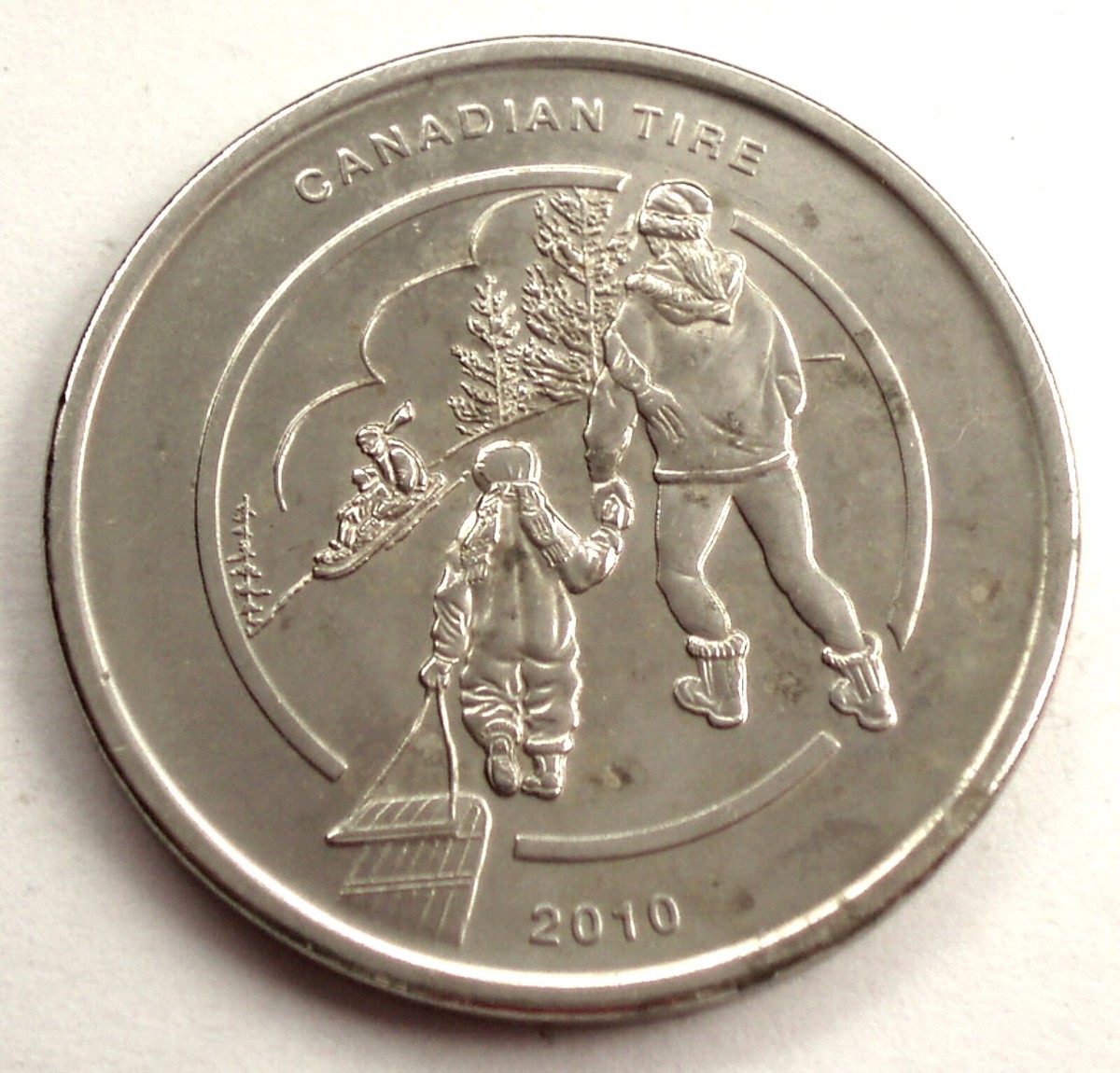 CANADIAN TIRE 2010 1 DOLLAR Limited Edition Token 30mm 9g