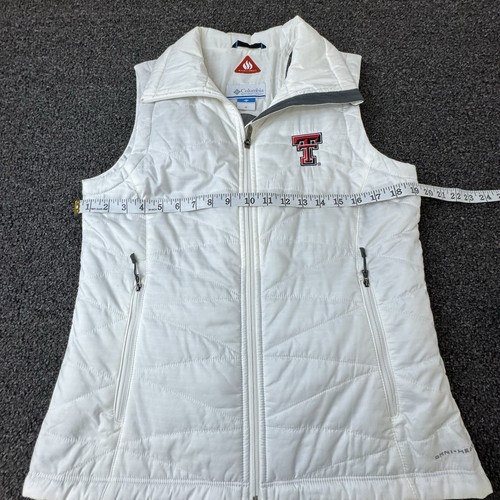 Columbia Puffer Omni Heat Full Zip Vest Texas Tech Women’s Medium Red Raiders - Picture 5 of 11