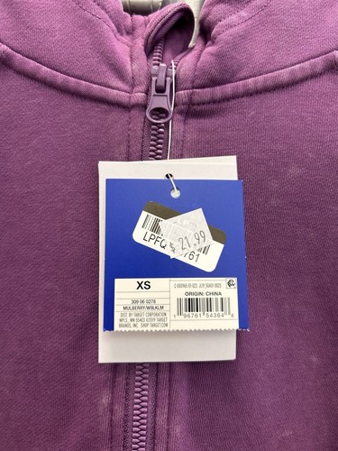 Joy Lab Women’s 1/2 Zip Purple Pullover Size XS - Picture 4 of 6