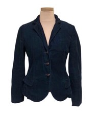 J Crew Blazer Size Small Navy Blue Ribbed Corduroy