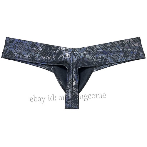 Mens Soft Wet Look Mini Bikini Boxer Briefs Underwear Pouch Enhancing Underpants - Picture 54 of 84