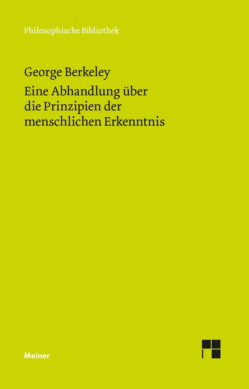 Thumbnail - Eine Abhandlung Über Die Prinzipien Der Menschlichen Erkenntnis George