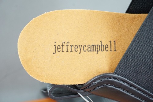 Jeffrey Campbell Rain Storm Women 10 Shoes Black Platform Chelsea Chunky Boots - Picture 11 of 12