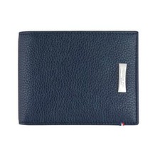 S.T. Dupont Line D 6 Credit Card Wallet, Blue Leather, 180270, New In Box