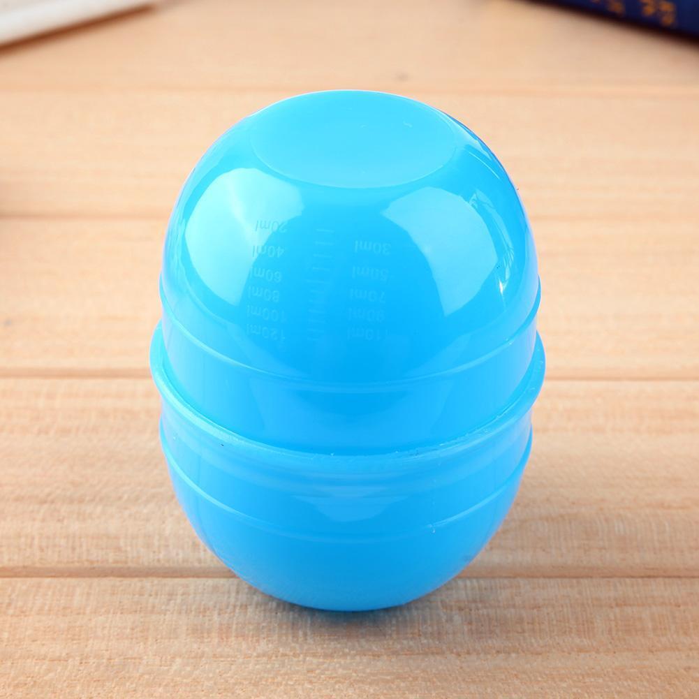 Small Size Blue Hair Dye Cup Double Scale Coloring Mixing Suction Bowl - Picture 3 of 5