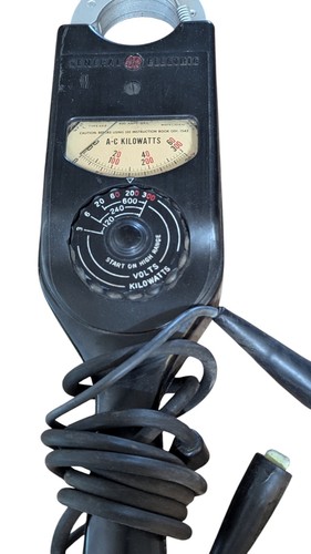 General Electric Ge H1AA1 AK-2 Wattmetro ad aggancio AC con custodia e manuale - Foto 2 di 10